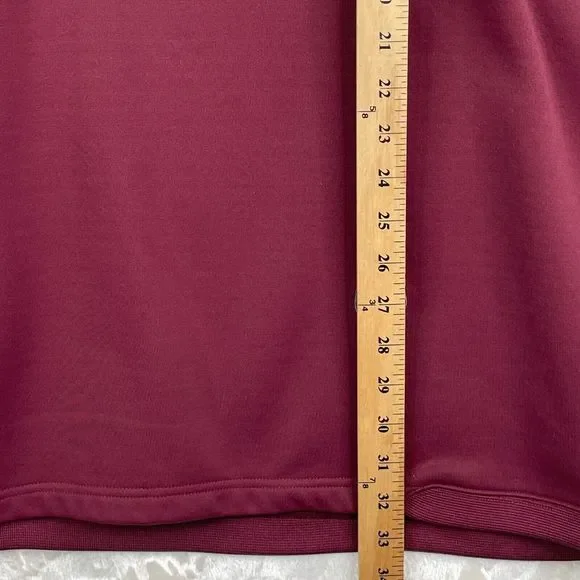 Vintage Team Nike Sweatshirt Mens 4XL Maroon Red Center Swoosh Embroidered Y2K - Picture 5 of 11